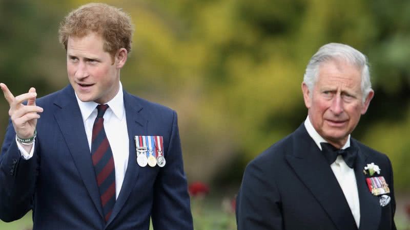 Harry e Rei Charles III - Foto: Reprodução / Instagram