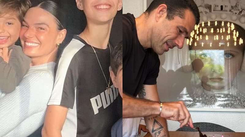 Isis Valverde celebra aniversário do noivo ao lado do filho e enteados - Reprodução/Instagram