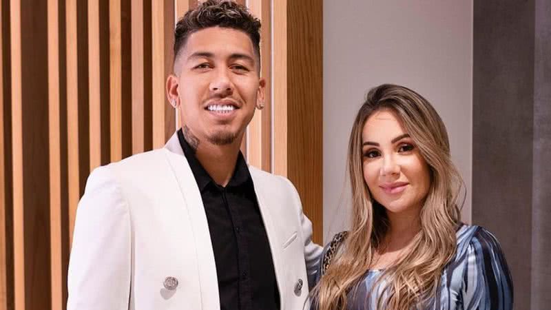 Roberto Firmino e a esposa, Larissa Pereira - Foto: Reprodução / Instagram