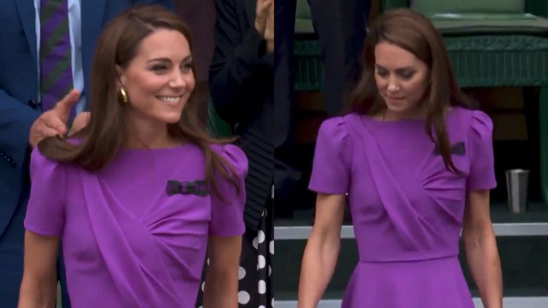 Kate Middleton usa laço com significado especial em rara aparição - Foto: Reprodução / Wimbledon