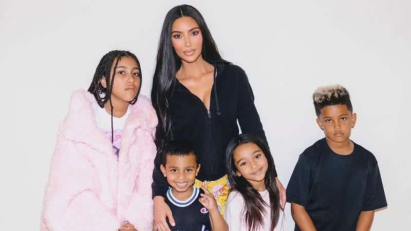 Kim Kardashian com os filhos - Foto: Reprodução/Instagram