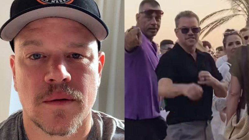 Matt Damon e esposa passam por susto em bar na Grécia - Reprodução/Instagram/TikTok