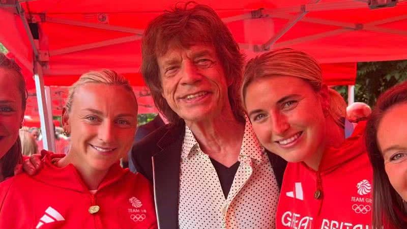 Mick Jagger mostra encontro com atletas olímpicos do Reino Unido - Foto: Reprodução/Instagram