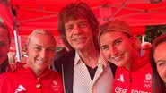 Mick Jagger mostra encontro com atletas olímpicos do Reino Unido - Foto: Reprodução/Instagram