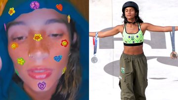 Rayssa Leal fez gesto proibido na prova de skate das Olimpíadas de 2024 - Reprodução/Instagram/SportTv