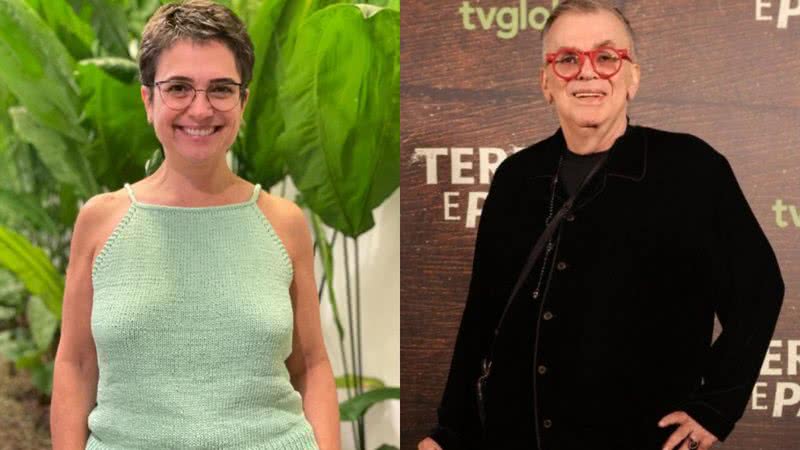 Sandra Annenberg e o autor Walcyr Carrasco - Reprodução/Instagram e TV Globo/ Reginnaldo Teixeira