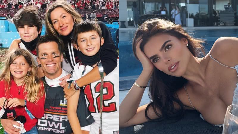 Tom Brady, os filhos, Benjamin, Vivian e John, Gisele Bündchen e Brooks Nader - Foto: Reprodução/Instagram