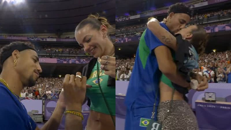 Almir Jr. e Talita Ramos - Foto: Reprodução / SporTV