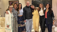 Silvio Santos e as filhas Patrícia, Silvia, Cintia, Daniela, Rebeca e Renata - Reprodução/Instagram