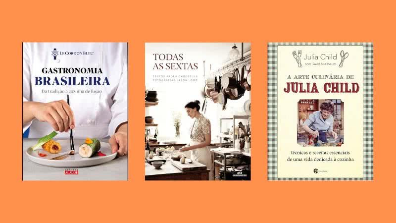 Aprenda diversas receitas e técnicas culinárias por meio de obras de autoras como Paola Carosella e Julia Child e cozinhe pratos de dar água na boca! - Créditos: Reprodução/Amazon