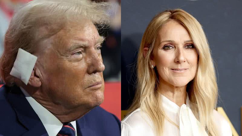 Donald Trump e Celine Dion - Foto: Getty Images