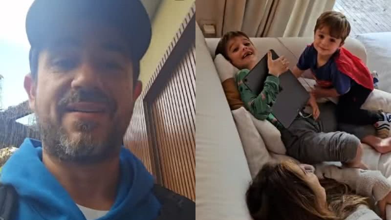 Felipe Andreoli surpreende a família - Reprodução/Instagram