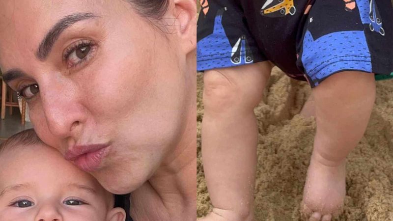 Fernanda Paes Leme mostra primeira vez da filha na praia - Foto: Reprodução / Instagram