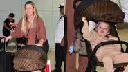 Filha de Roberto Justus impressiona com itens de grife em aeroporto - Fotos: Leo Franco/ Agnews