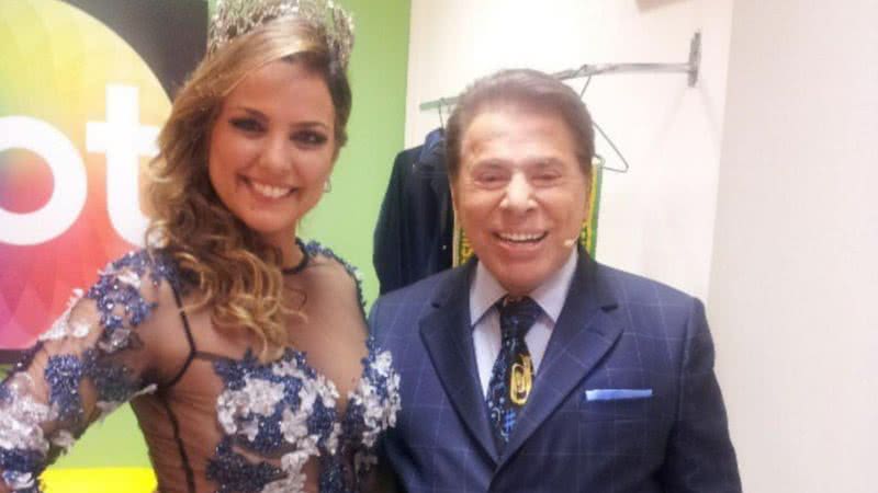 Silvio Santos em último encontro com Flávia Cavalcante - Foto: Arquivo Pessoal