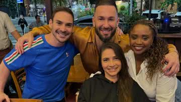 Diego Hypolito, Arthur Zanetti, Lais Souza e Daiane dos Santos - Foto: Reprodução/Instagram