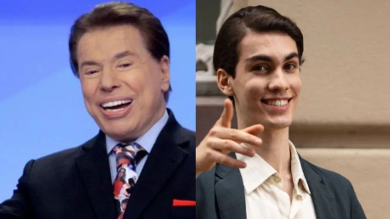 Montagem de fotos de Silvio Santos e Guilherme Reis - Foto: Reprodução/Instagram @guiareis