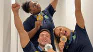 Judocas Beatriz Souza, Willian Lima e Larissa Pimenta - Foto: Reprodução/Instagram