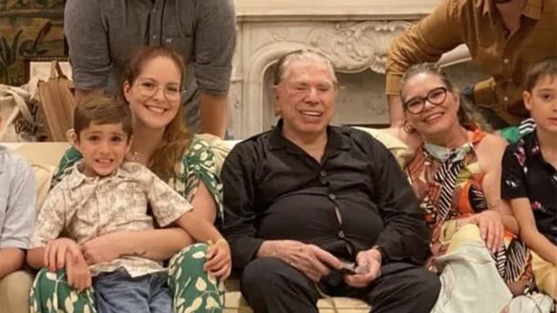 Ligia Abravanel com o avô, Silvio Santos, e a mãe, Cintia Abravanel - Foto: Reprodução / Instagram