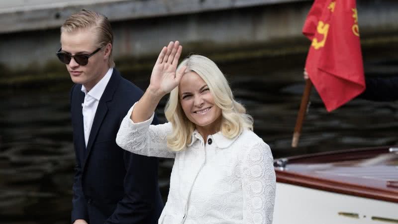 Marius Borg Hoiby e a princesa Mette-Marit - Foto: Getty Images