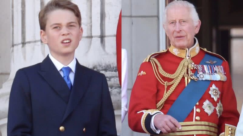 Príncipe George e Rei Charles III - Foto: Getty Images