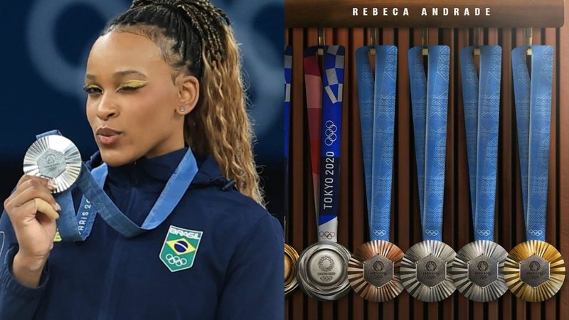 Rebeca Andrade conquistou quatro novas medalhas nas Olimpíadas de 2024 - Reprodução/Instagram/Ricardo Bufolin/CBG