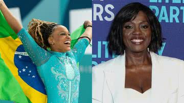 Rebeca Andrade e Viola Davis - Foto: Getty Images