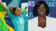 Rebeca Andrade e Viola Davis - Foto: Getty Images