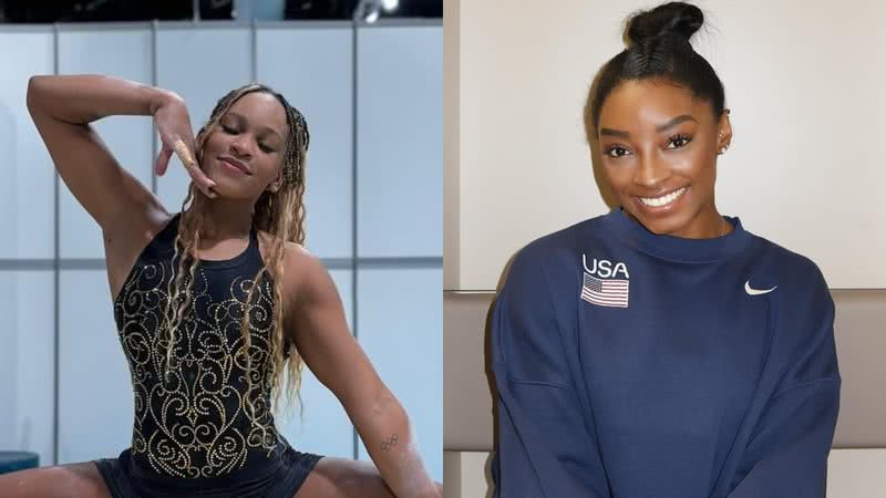 Rebeca Andrade e Simone Biles - Foto: Reprodução/Instagram