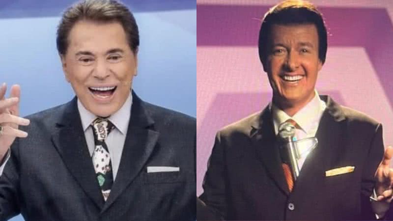 Silvio Santos e Rodrigo Faro - Foto: Reprodução / SBT; Reprodução / Instagram