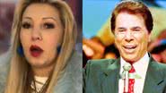 Vidente Chaline Grazik e Silvio Santos - Foto: Reprodução/SBT e João Batista da Silva/SBT