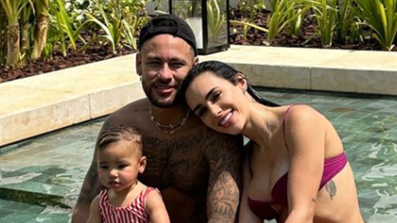 Neymar Jr e Bruna Biancardi com Mavie - Foto: Reprodução / Instagram