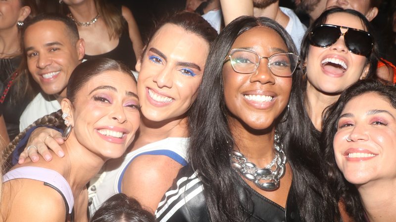 Juliana Paes, Camila de Lucas e Juliette ficaram de fora da área VIP do show da Mariah Carey, no Rock in Rio - Foto: Agnews