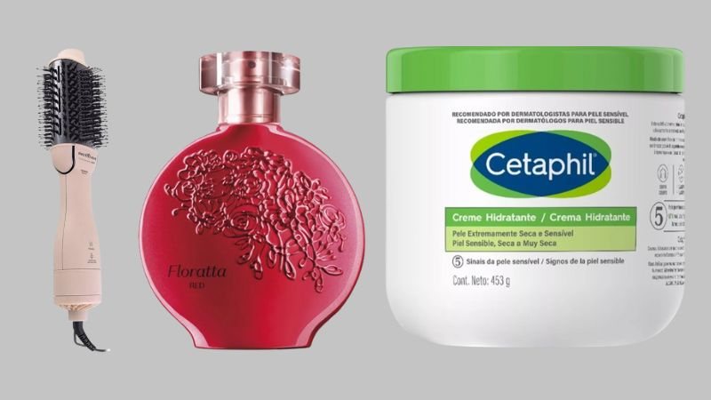 Creme, sérum, escova secadora e muitos outros itens para você garantir - Reprodução/Mercado Livre