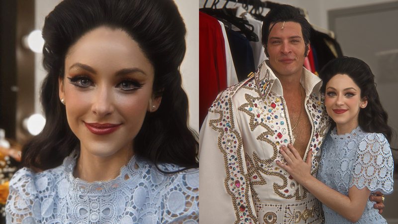 Gabriella Di Grecco e Leandro Lima nos bastidores do espetáculo 'Elvis: A Musical Revolution' - Foto: Divulgação