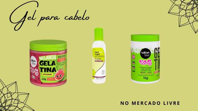 A gelatina para cabelo oferece poder de fixação sem pesar, sendo uma ótima escolha para diferentes estilos, texturas e volume - Reprodução/MercadoLivre