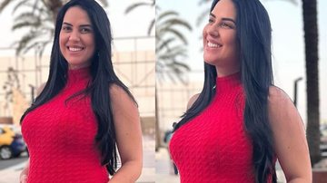 Graciele Lacerda exibe a barriguinha com look justo - Reprodução/Instagram