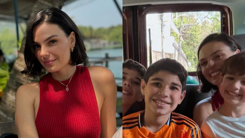 Isis Valverde com o filho e os enteados - Foto: Reprodução/Instagram