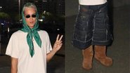 João Guilherme divide opiniões com look com lenço e botas - Fotos: Rogério Fidalgo/Agnews