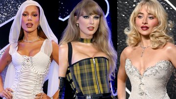 Anitta, Taylor Swift e Sabrina Carpenter - Fotos: Getty Images