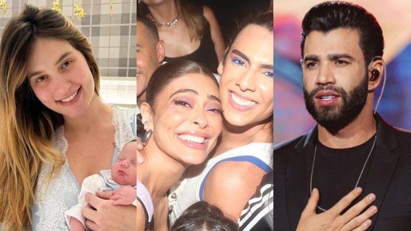 Montagem de fotos de Virginia, Juliana Paes e Gusttavo Lima - Foto: Reprodução / Instagram