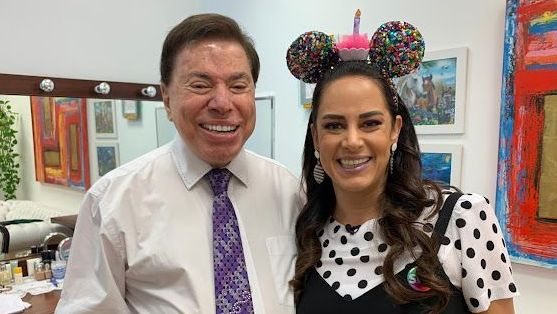 Silvia Abravanel e seu pai, o apresentador Silvio Santos - Foto: Divulgação