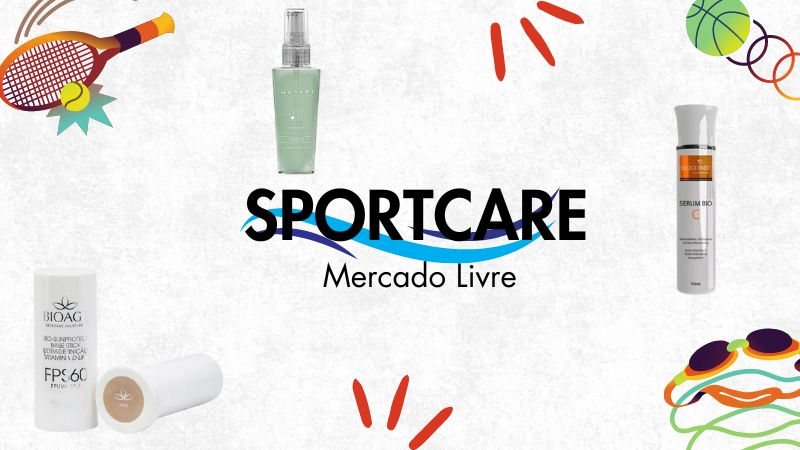 Seja na quadra, pista ou piscina, o cuidado da pele ao cabelo evita perrengues para os esportes ao ar livre. Veja como criar uma nécessaire de atleta - Reprodução/MercadoLivre