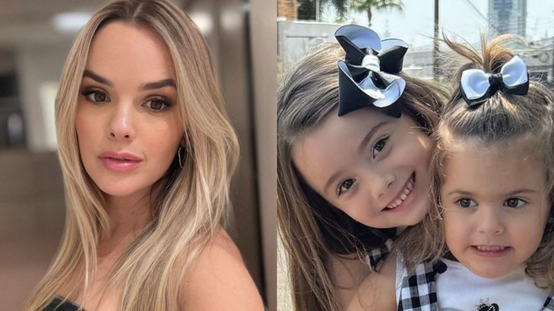 Thaeme e as filhas, Liz e Ivy - Foto: Reprodução/Instagram