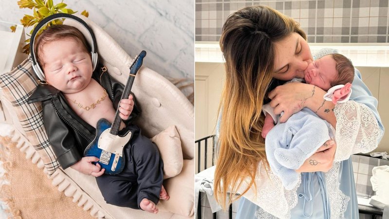 Montagem de fotos de Virginia e seu filho caçula, José Leonardo - Foto: Reprodução/Instagram @virginia @veruskatoledooficial