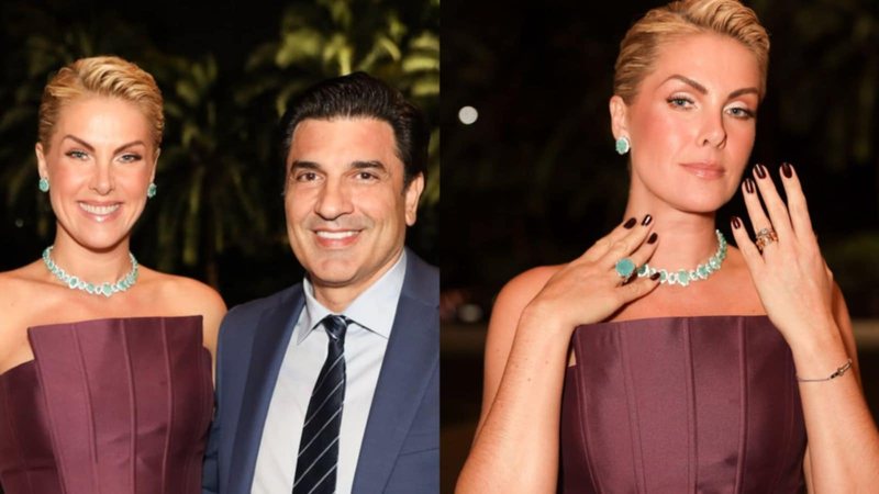 Ana Hickmann mostra anel de noivado com Edu Guedes em evento - Fotos: Lucas Ramos / Brazil News