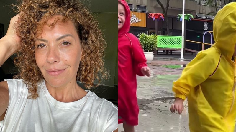 Fabiula Nascimento com os filhos gêmeos - Foto: Reprodução/Instagram