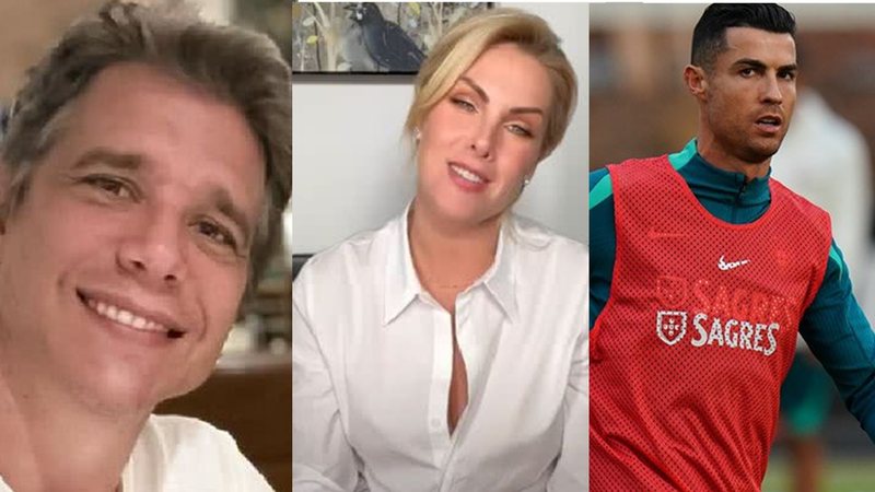 Marcio Garcia, Ana Hickmann e Cristiano Ronaldo - Foto: Reprodução/Instagram e Getty Images