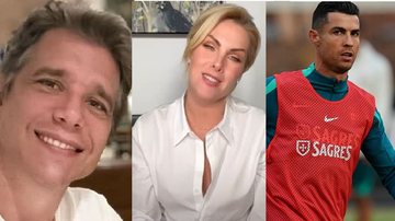 Marcio Garcia, Ana Hickmann e Cristiano Ronaldo - Foto: Reprodução/Instagram e Getty Images