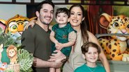 Jonas Esticado com os filhos e a esposa - Foto: Reprodução / Instagram; @marcosjuniorph